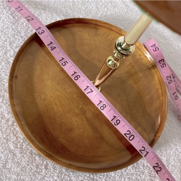 Vintage Hand Crafted In Sydney By The Sea Myrtlewood Two Tier Serving Tray - Picture 13 of 14